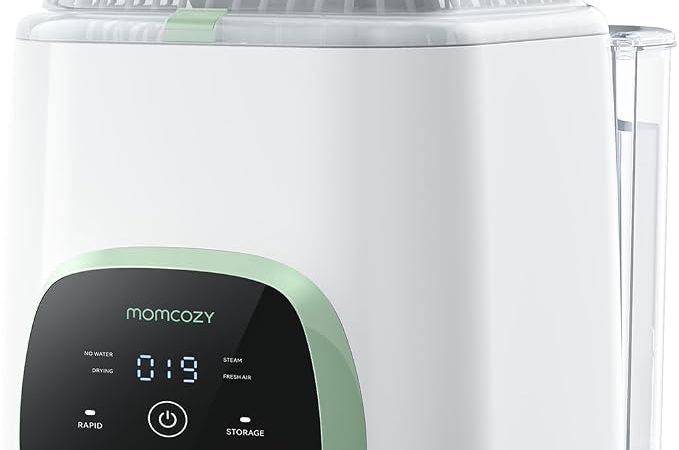 Momcozy KleanPal Pro All-in-One Bottle Washer, Sterilizer & Dryer – White